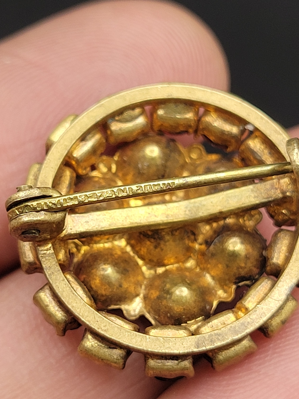 Antique Victorian Bohemian Garnet Cluster Brooch, c1870s–1880s - Picture 5 of 12